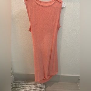 Sleeveless Pink Dress Open Back